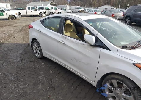 2013 Hyundai Elantra Limited from USA, damaged, VIN 5NPDH4AEXDH221044